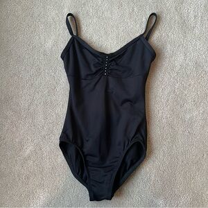 Motionwear Black Camisole Leotard 
Size S